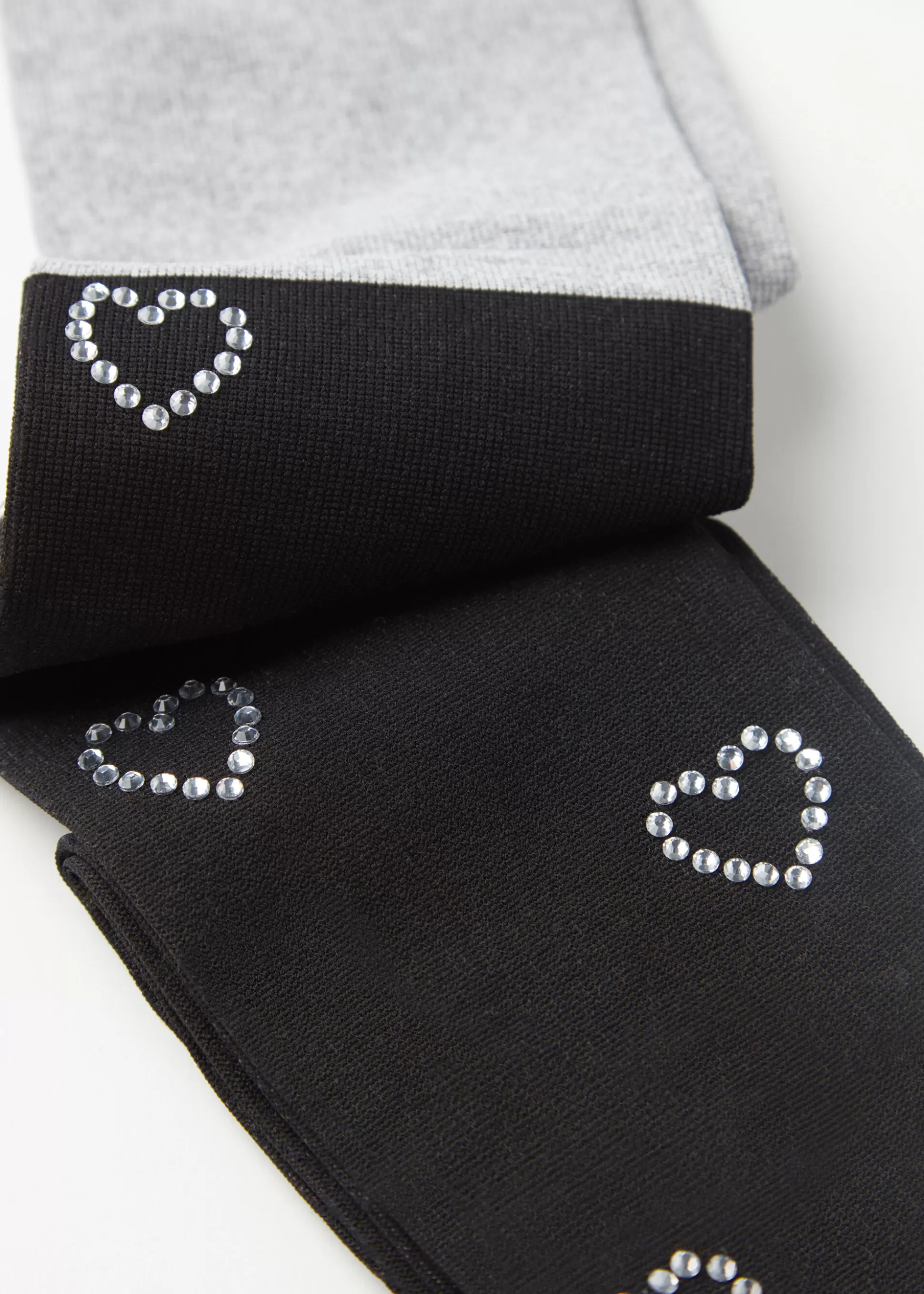 Collant Effet Chaussettes Hautes Coeur En Strass Pour Fille*Calzedonia Shop