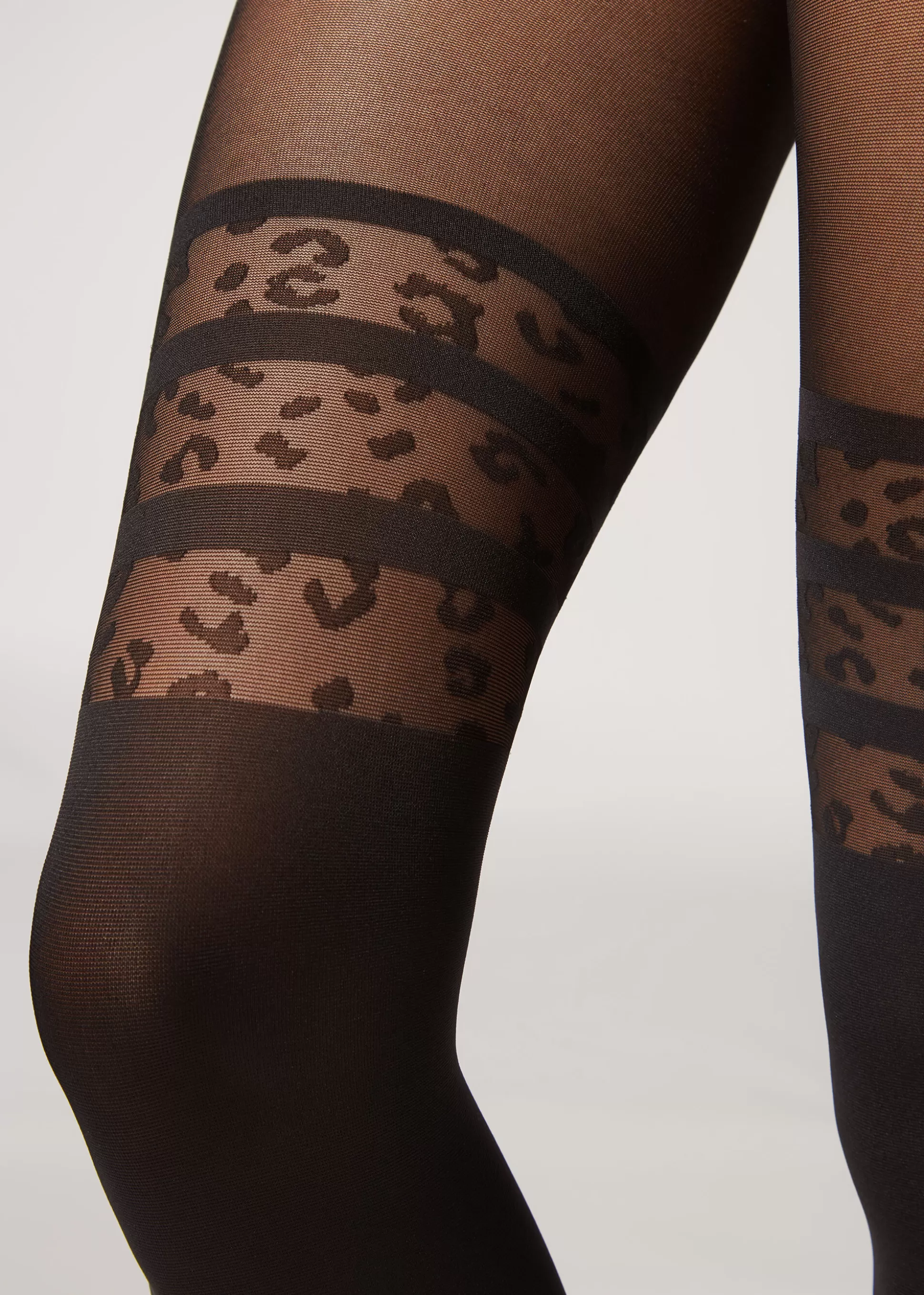 Collant Effet Chaussettes Hautes Motif Animalier*Calzedonia Outlet
