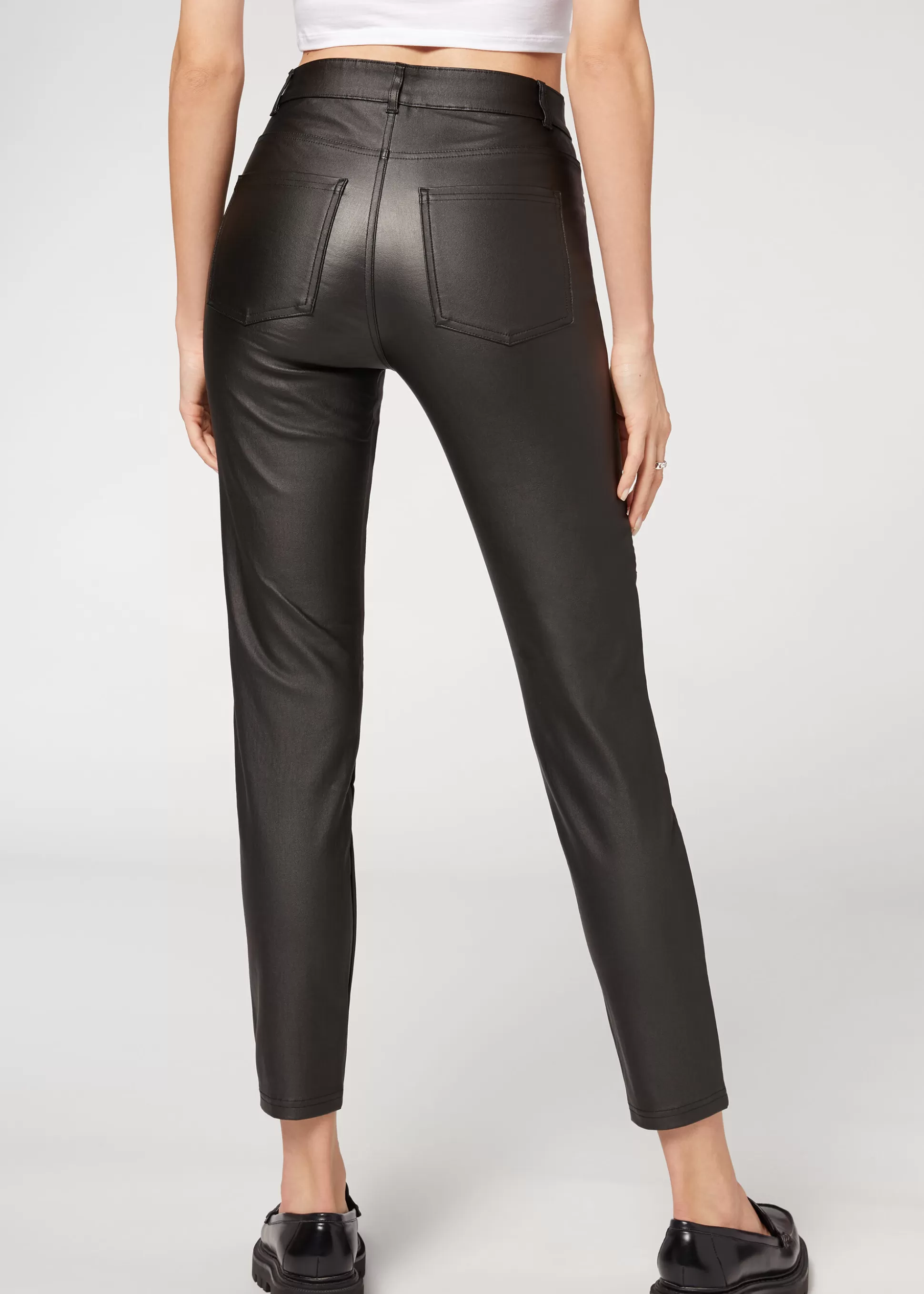 Legging Motard Skinny Enduit*Calzedonia Cheap