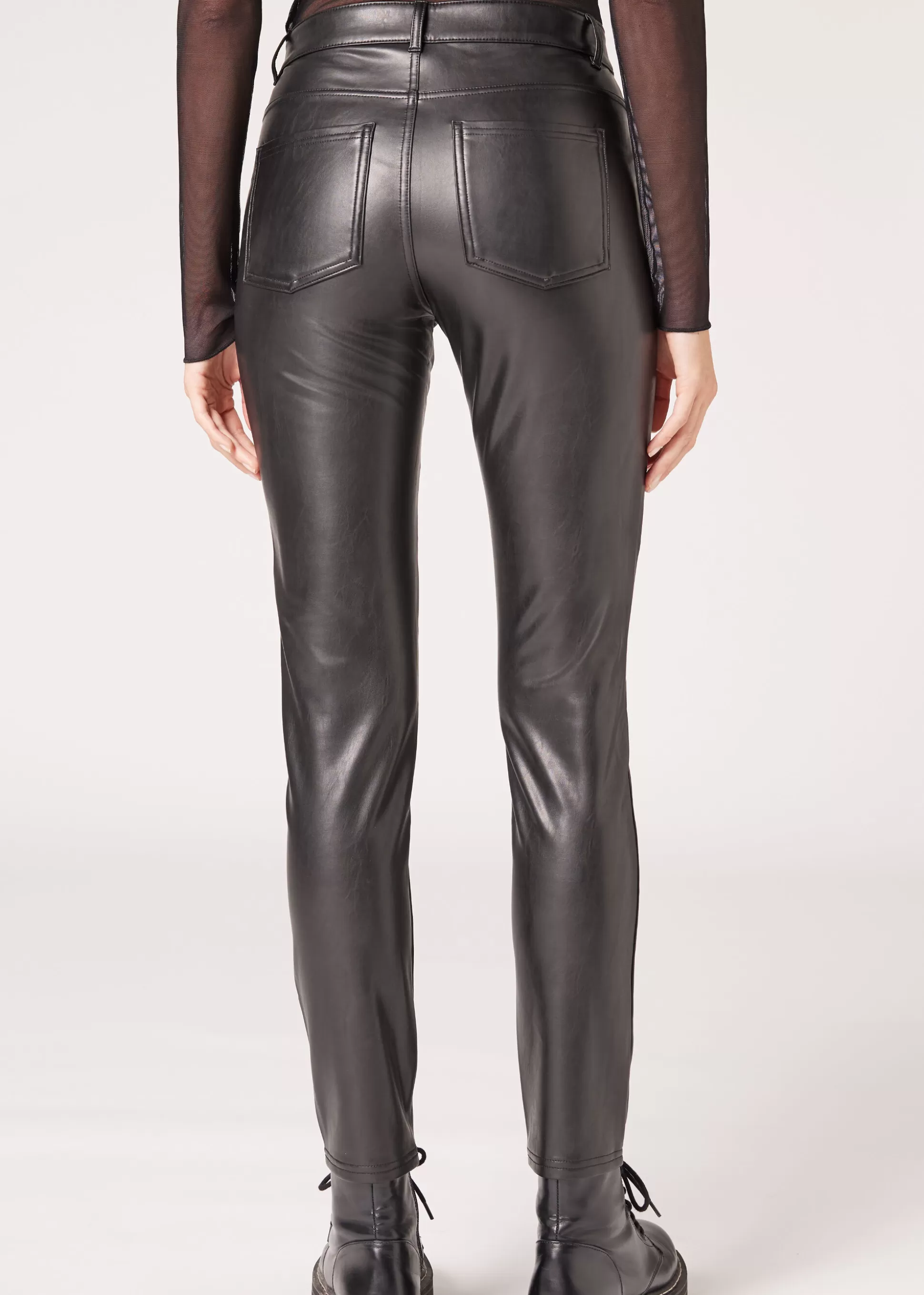 Legging Motard Skinny Enduit Thermique*Calzedonia Online