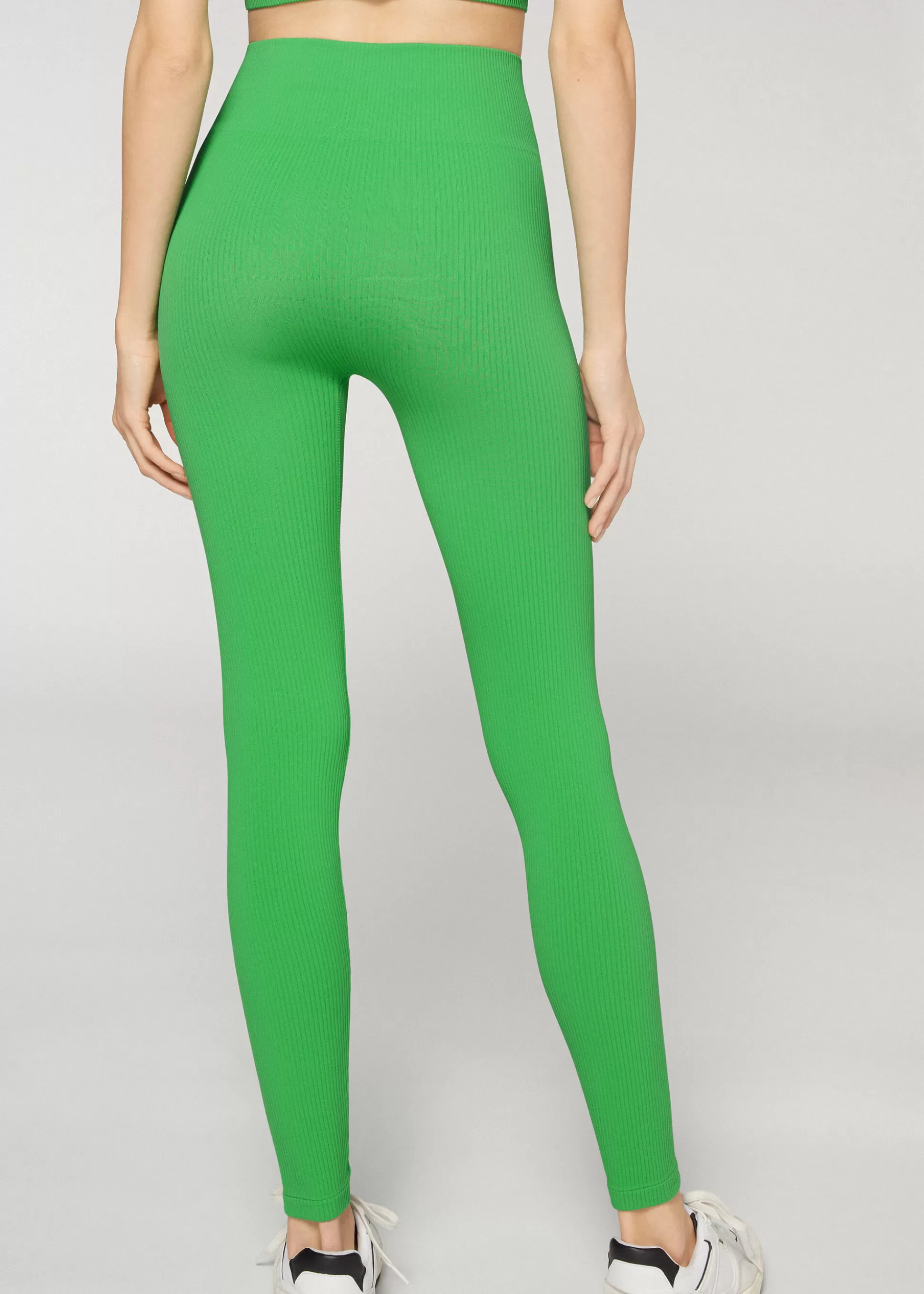 Legging Sportif Sans Coutures A Fines Cotes*Calzedonia Hot