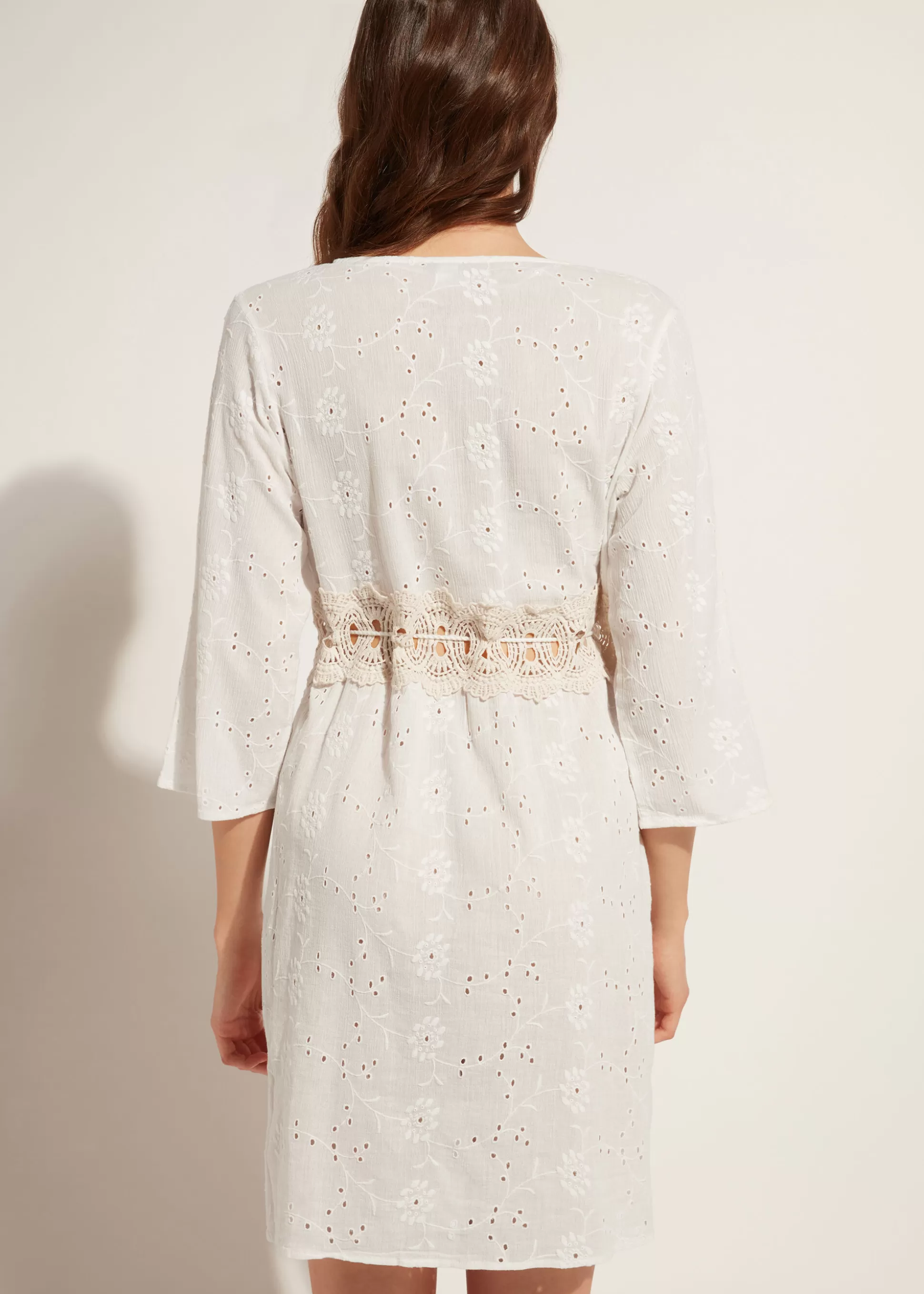 Robe En Dentelle Anglaise Avec Paillettes*Calzedonia Shop